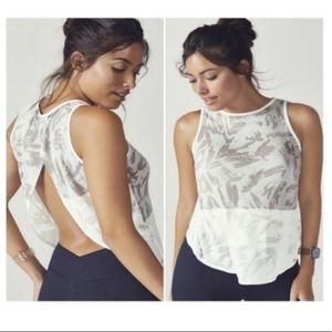 Fabletics Millie Open Back Burnout Tank Top NWT